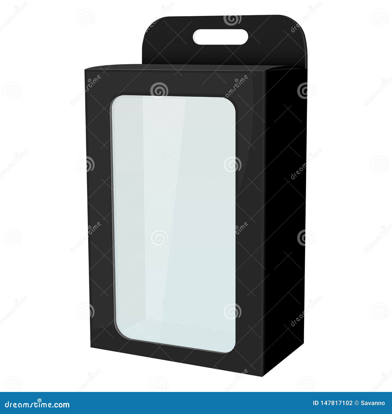 Download Packaging Mock Up. Black Display Box With Transparent ...