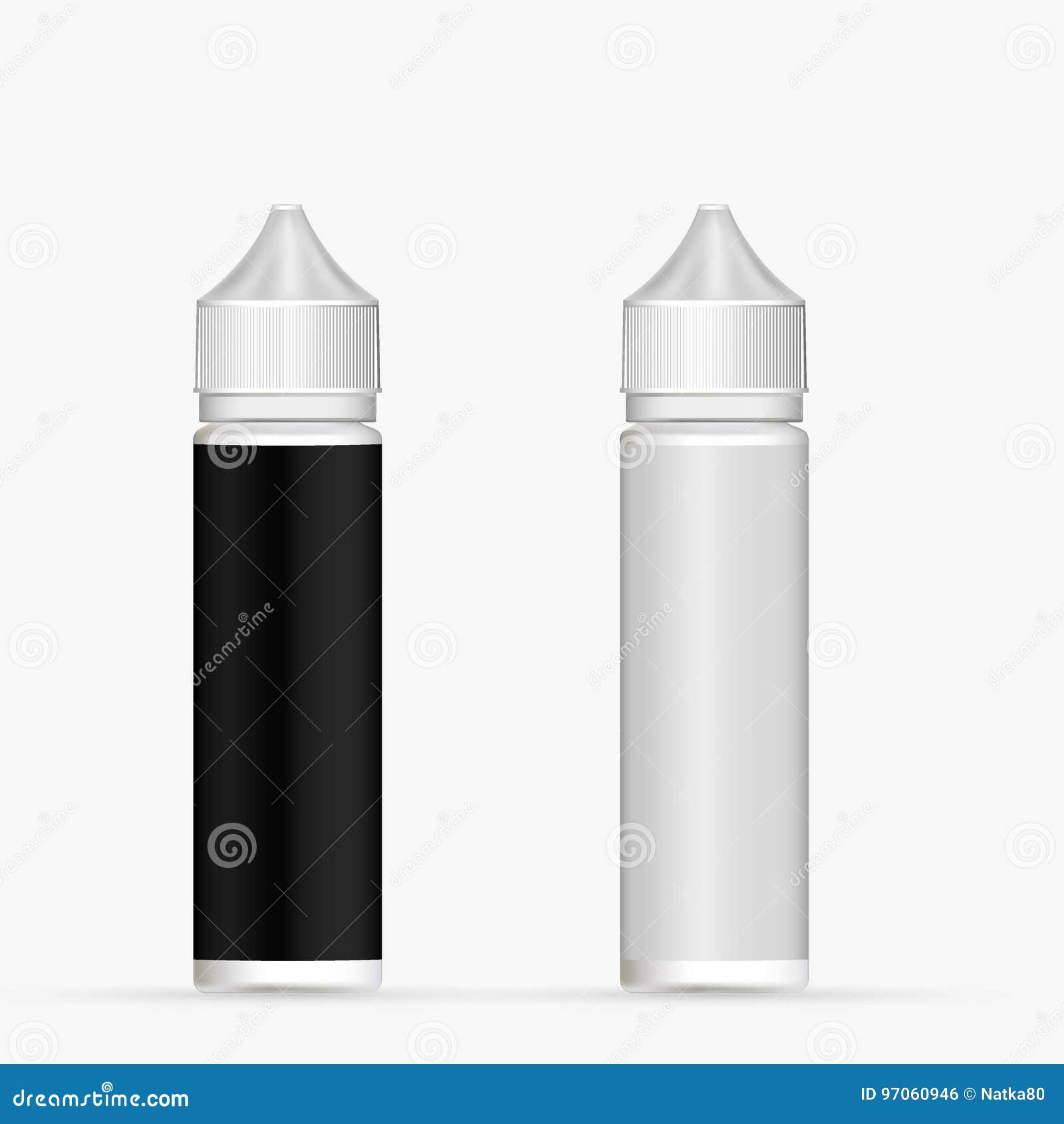 Packaging Plastic Bottle Vape Stock Vector Illustration of device