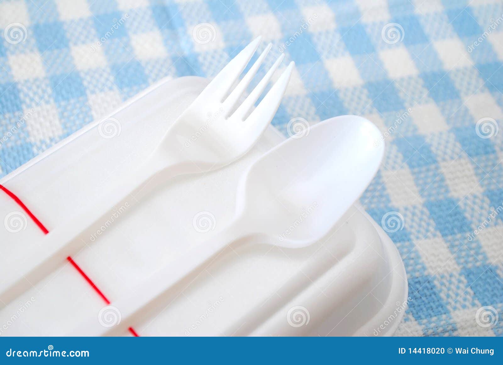 Packed Meal in White Container with Utensils Stock Photo Image of