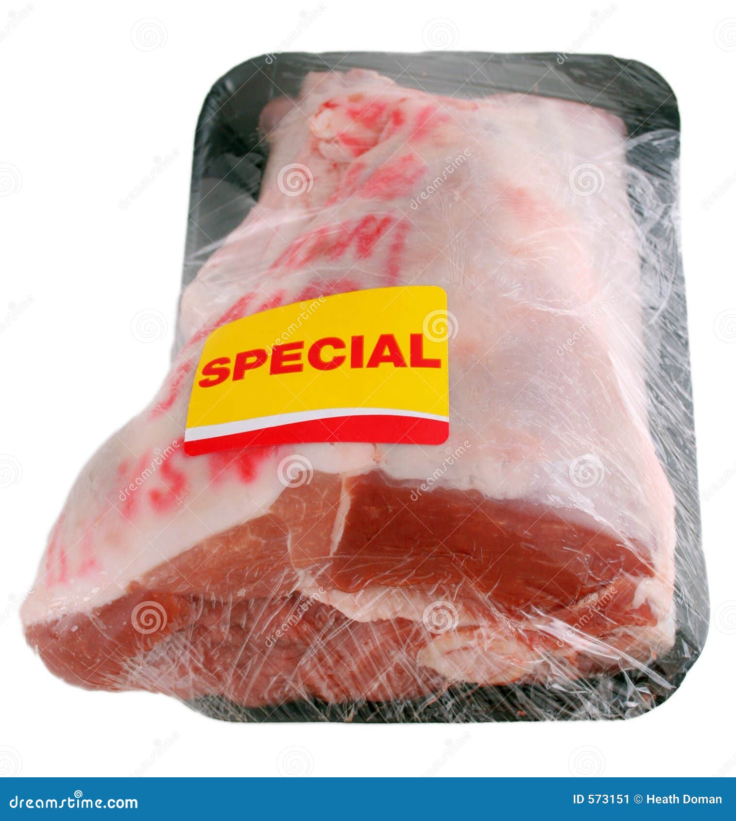 packed roasting lamb