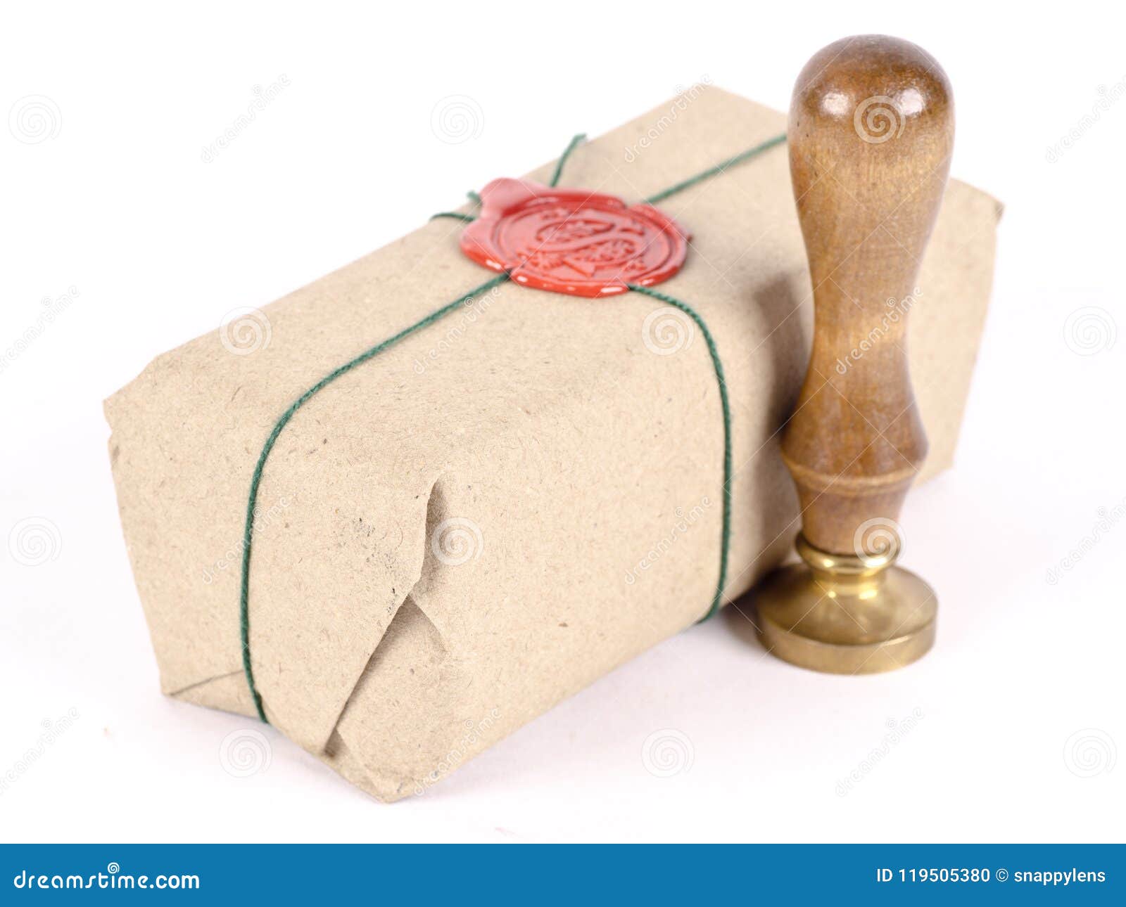 A Packed and Sealed Package Stock Photo Image of seal, insignia