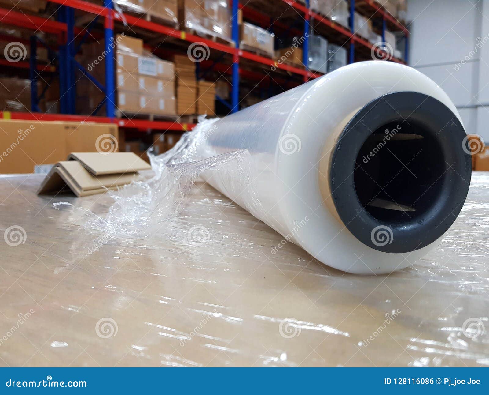 Packing Accessories At Workplace Of Industry Stretch Wrap Industrial packing-accessories-at-workplace-of-industry-stretch-wrap-industrial
