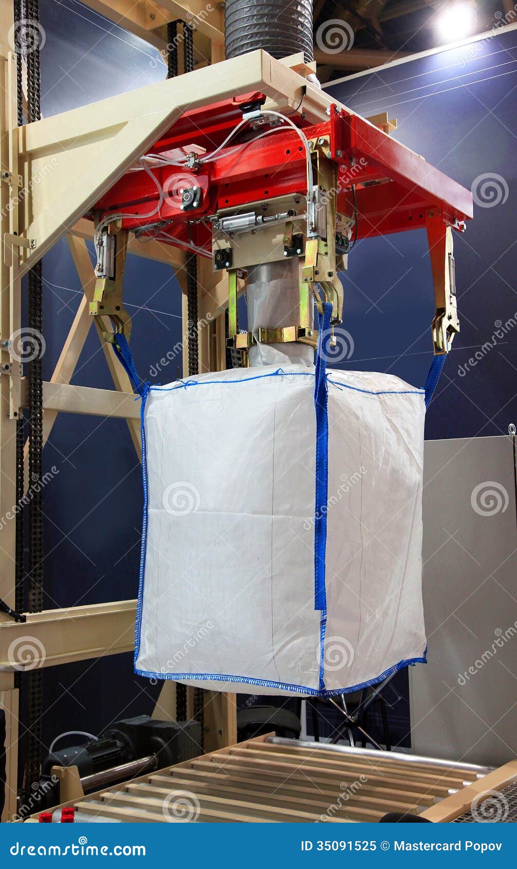 Packing big bags stock image. Image of lift, transport 35091525