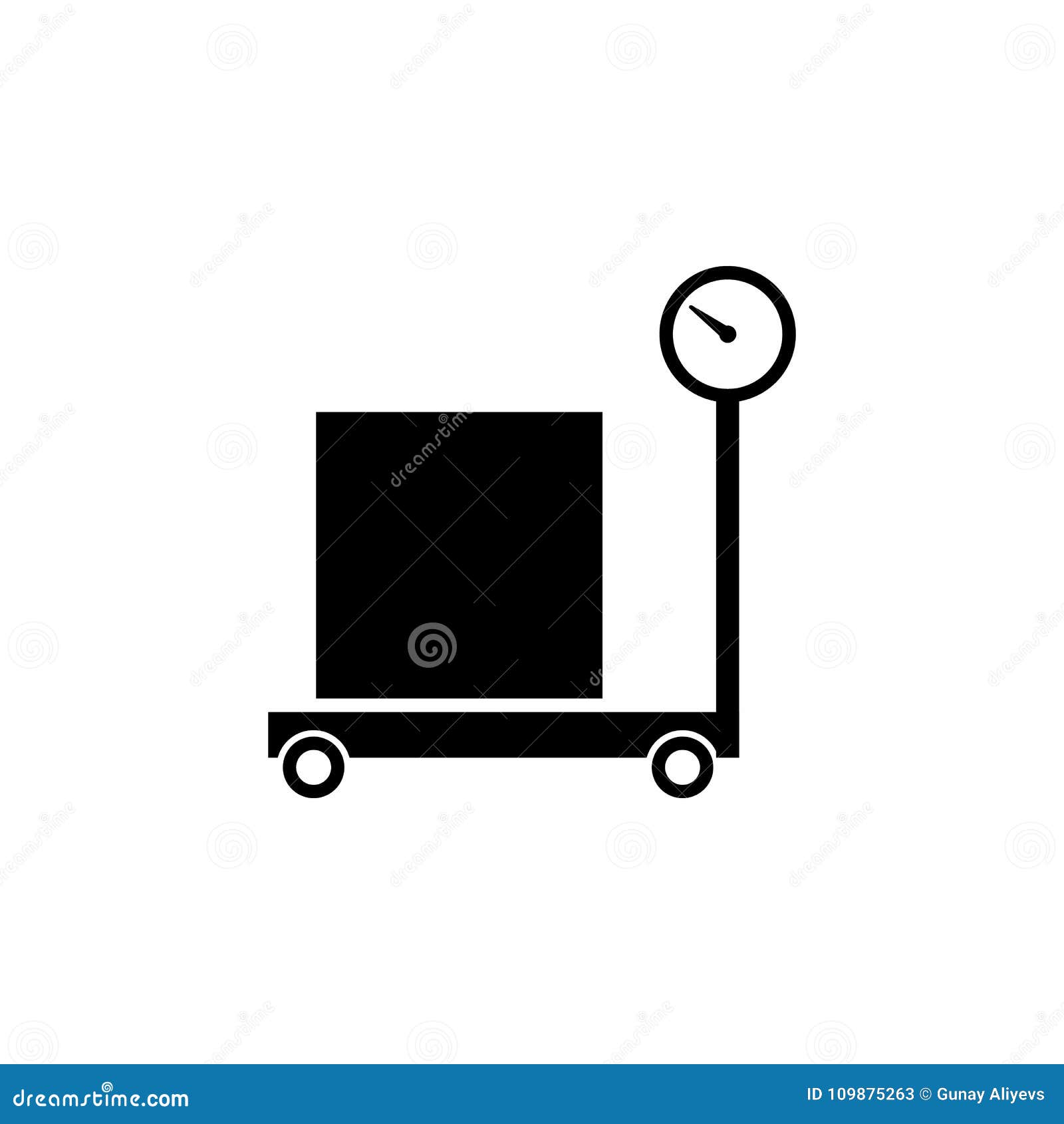 Packing Box Weighing Icon. Element of Logistic for Mobile Concept and