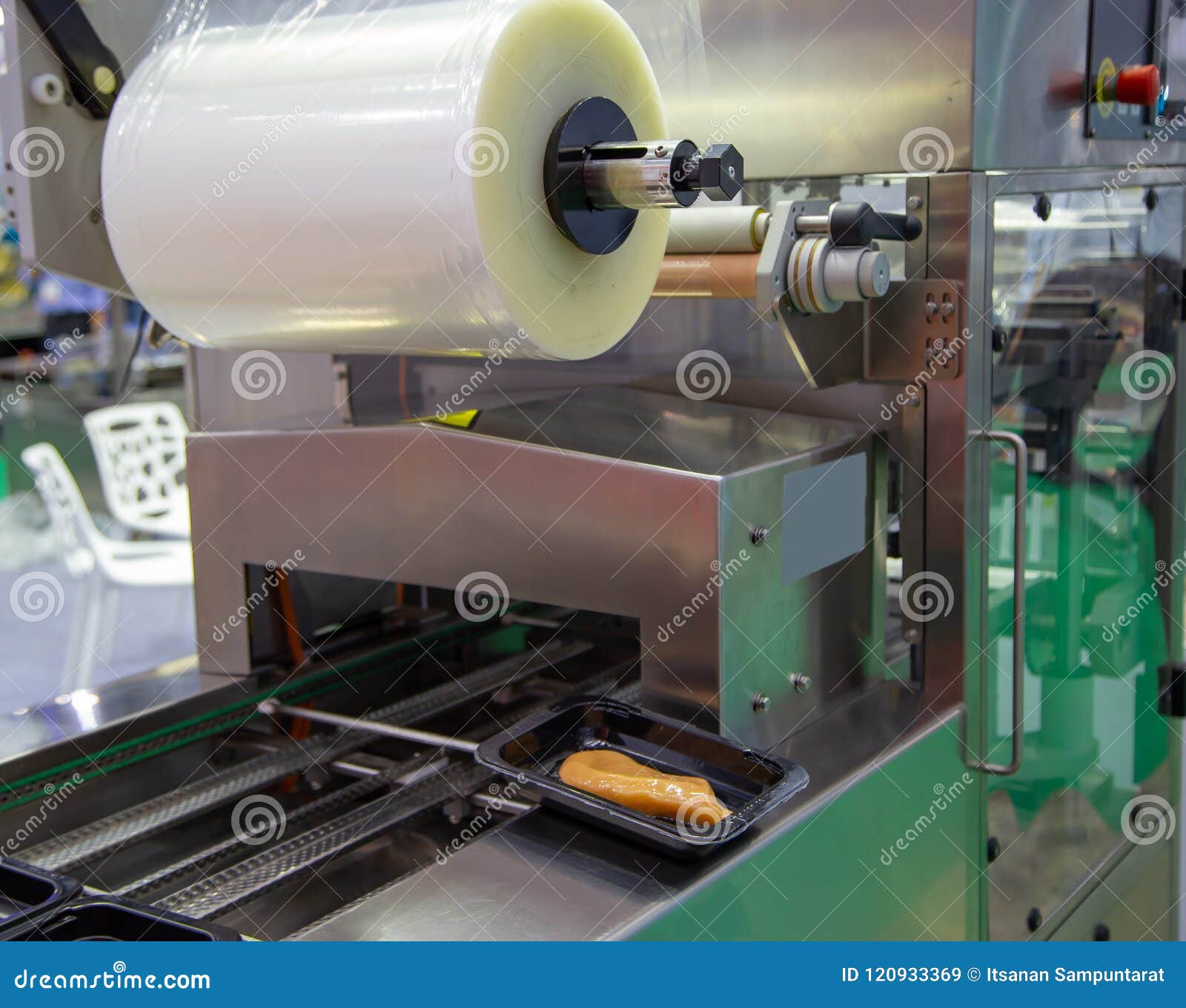 Food Plastic Packaging Machine Stock Image Image of manufacturing, food 120933369