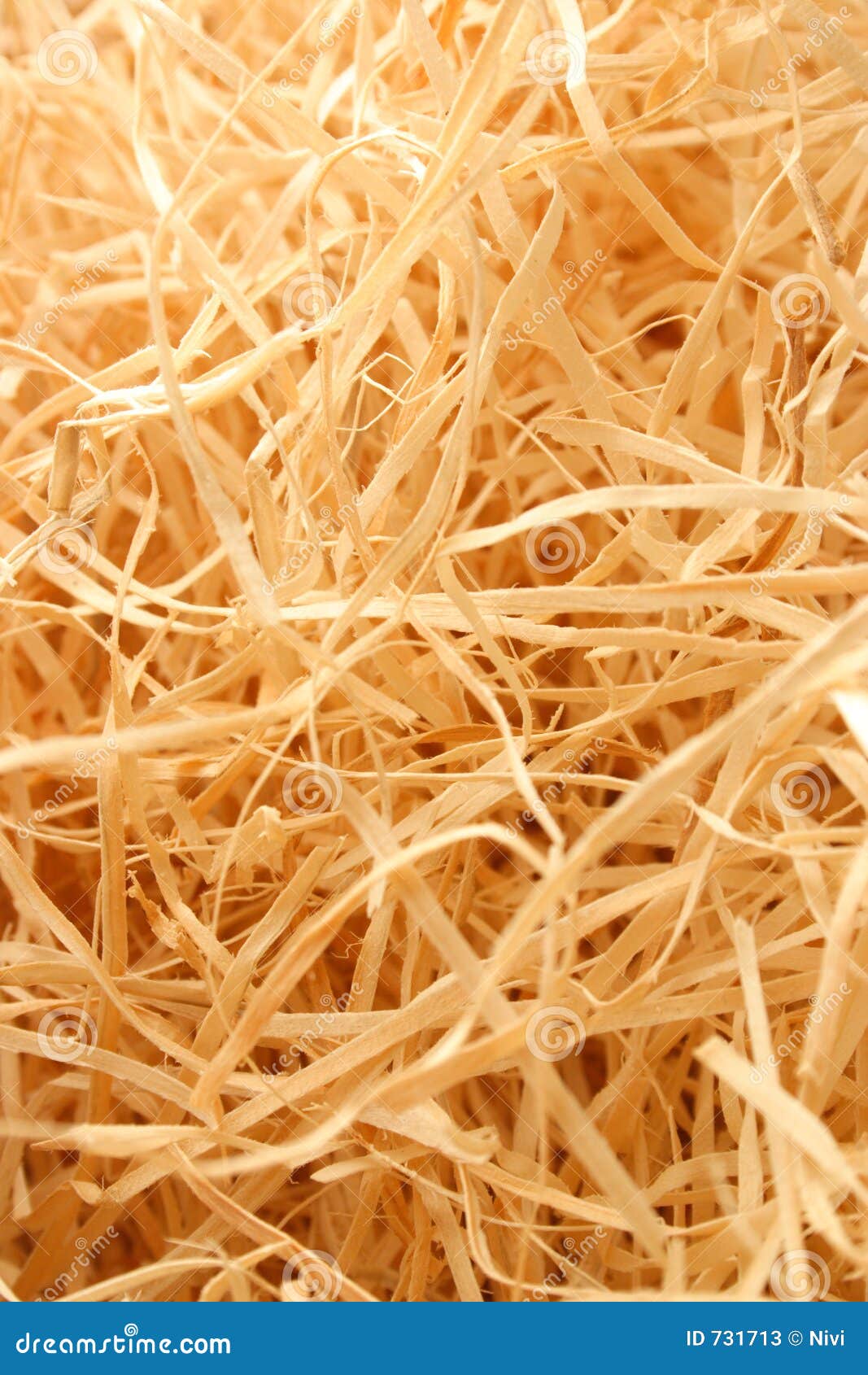 packing with wood-wool stock image. image of crinkle