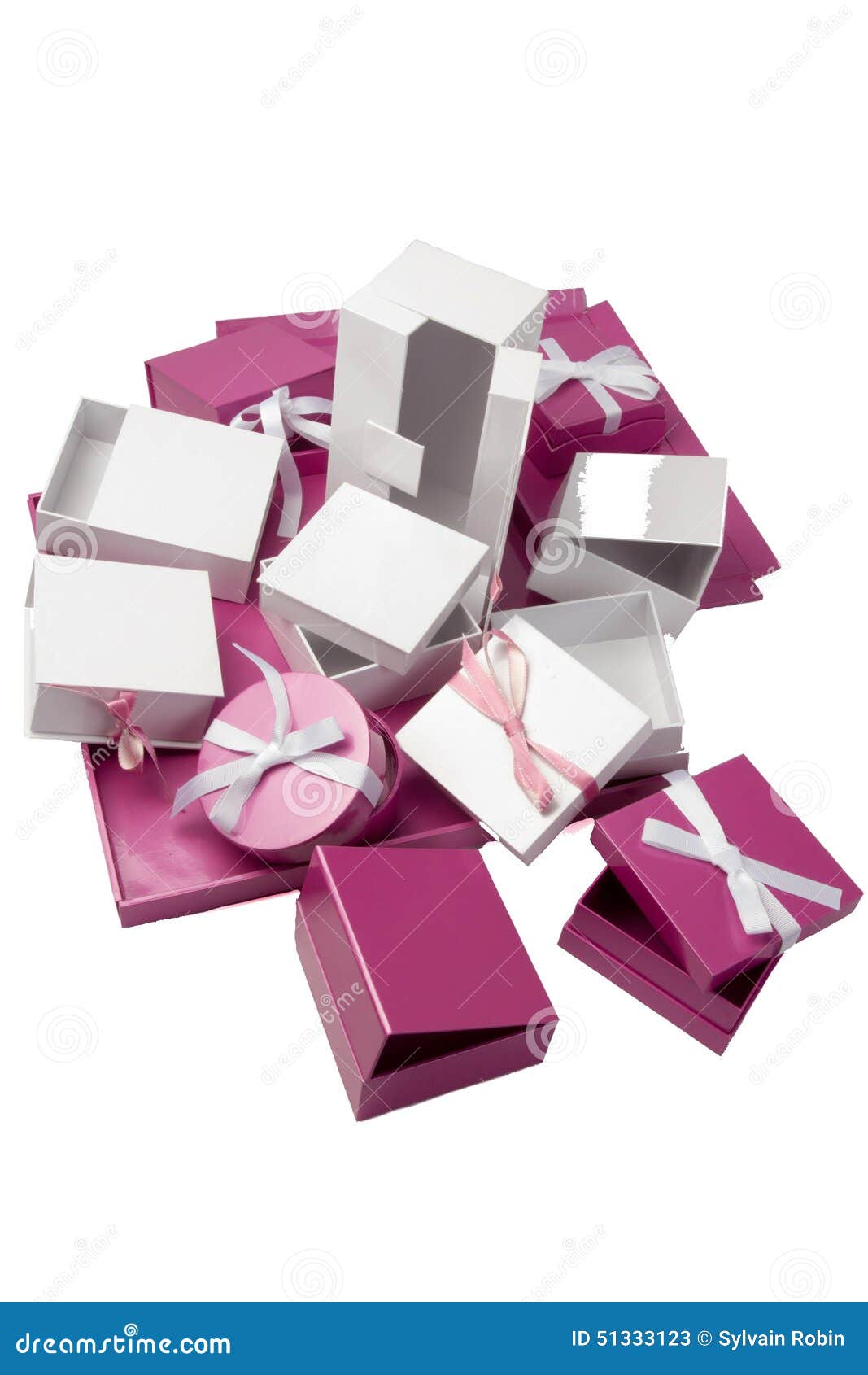 Packshot Set of Several Gift Packages Stock Image Image of ivory