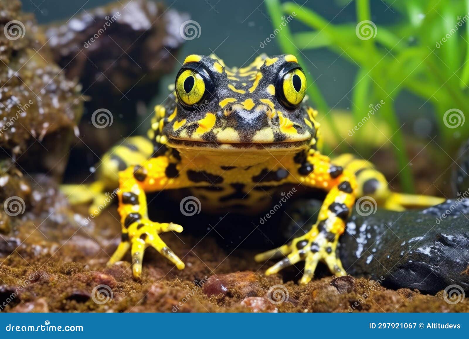 Pacman Frog Lurking in Moist Substrate Stock Image Image of wildlife