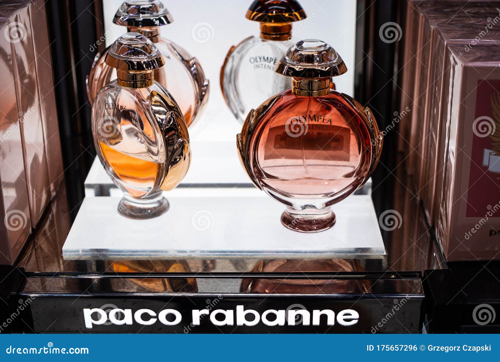 Paco Rabanne Perfume on the Shop Display for Sale, Fragrance Created by ...