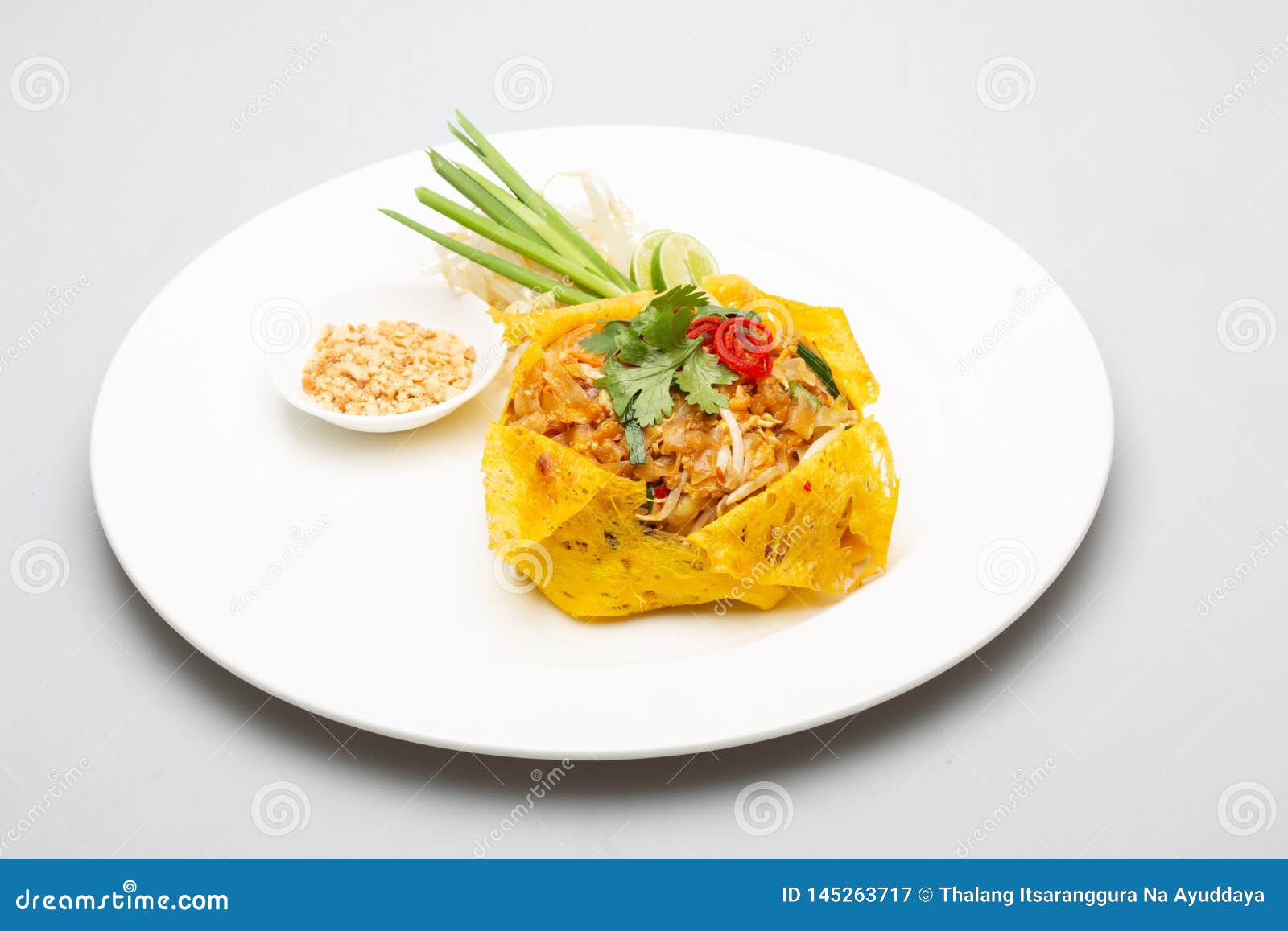 Pad Thai and Wrapped in Egg.thai Food Stock Image Image of dinner