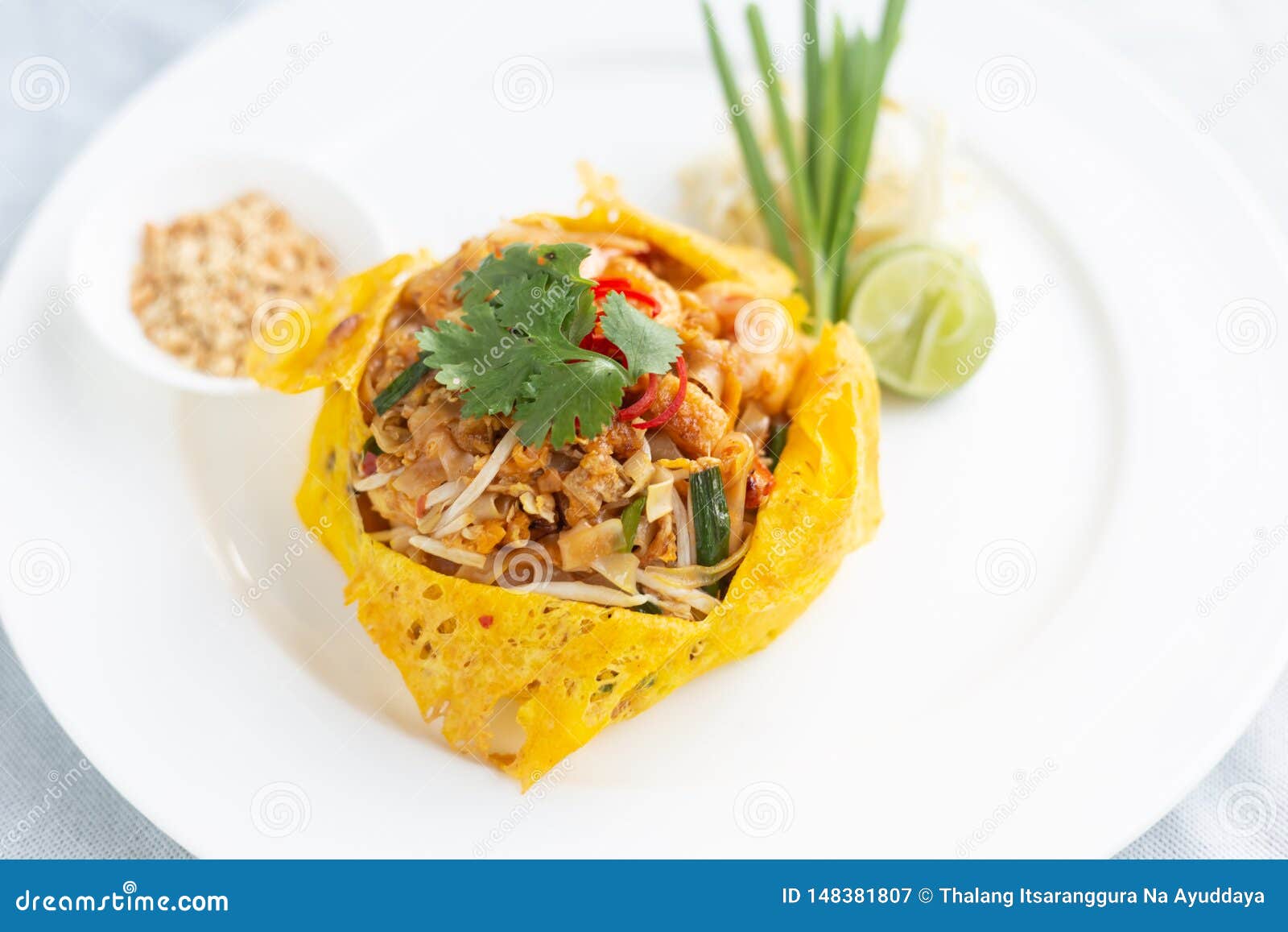 Pad Thai and Wrapped in Egg.thai Food Stock Image Image of meal