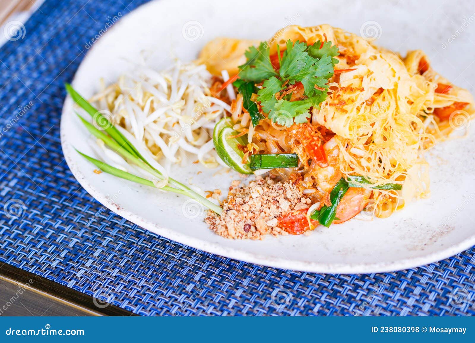 Pad Thai Wrapped with Egg stock photo. Image of cuisine 238080398