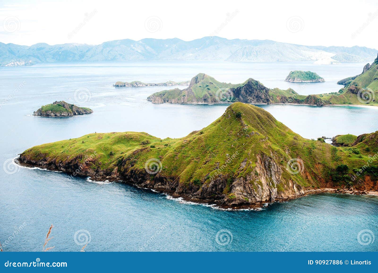 padar island, komodo national park in east nusa tenggara, indonesia.