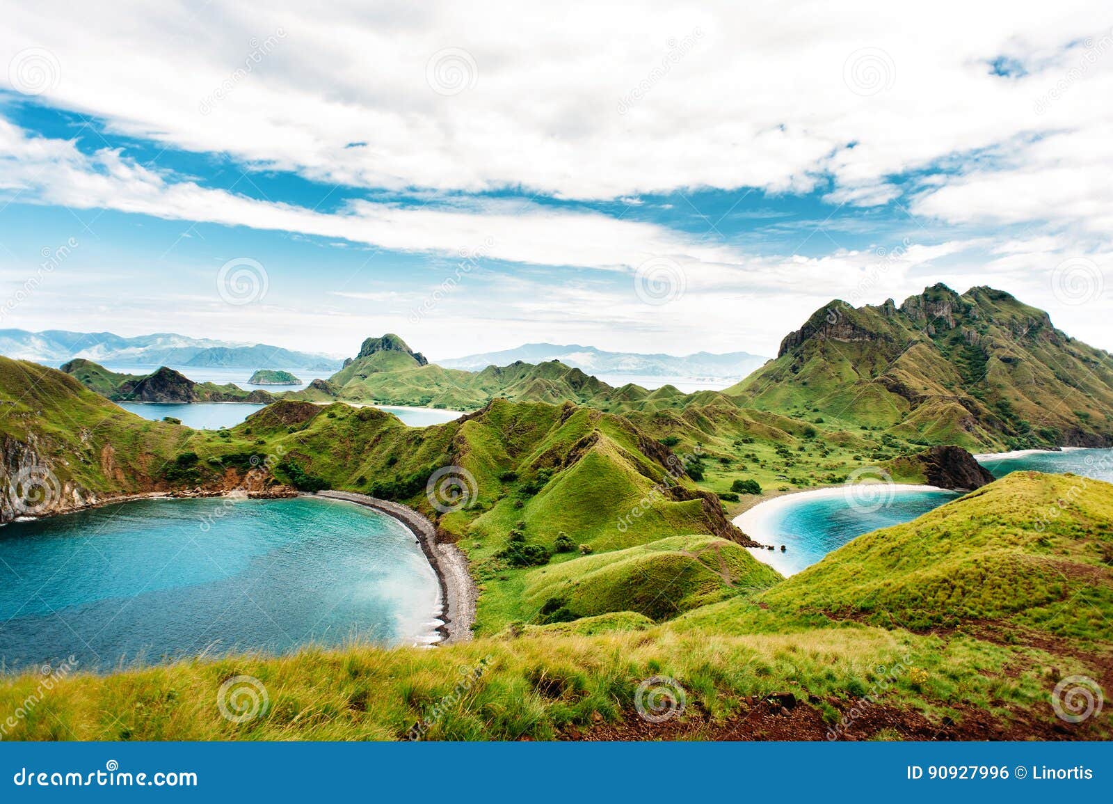 padar island, komodo national park in east nusa tenggara, indonesia.