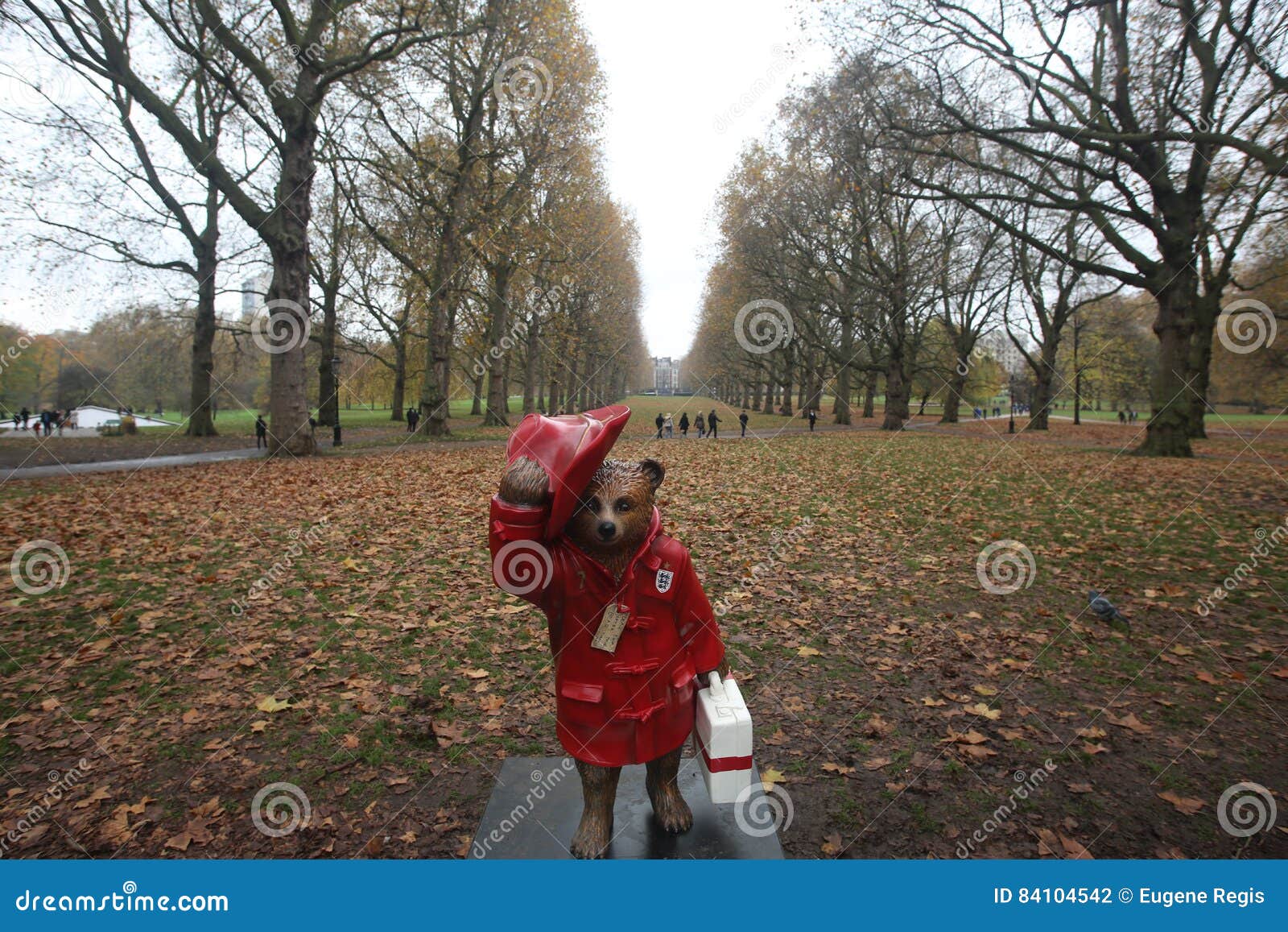 Paddington Bear, One Of 50 BookBench Sculptures Celebrating London`s