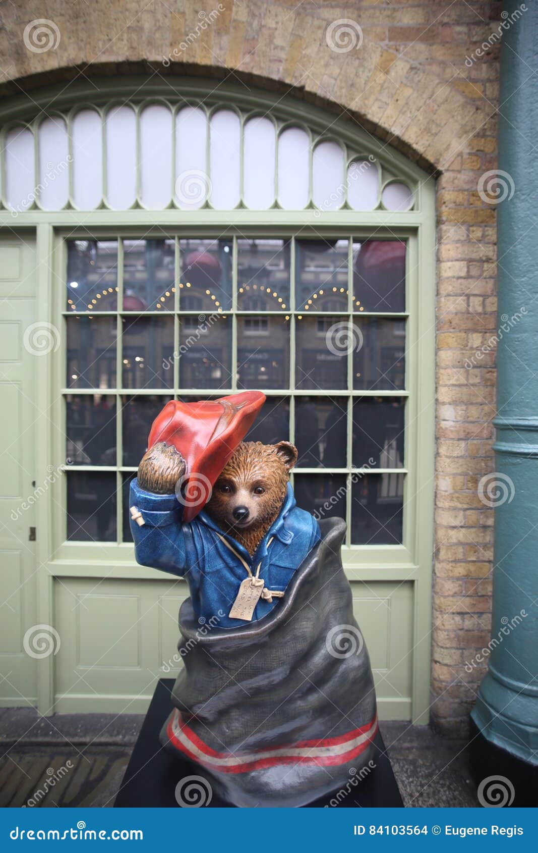 Paddington Bear, One Of 50 BookBench Sculptures Celebrating London`s