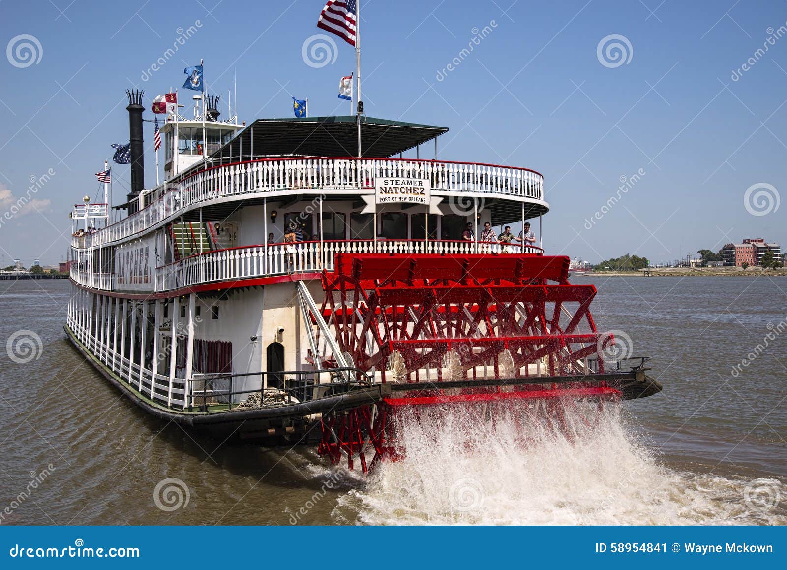 Paddle boat Natchez editorial photo. Image of river ...