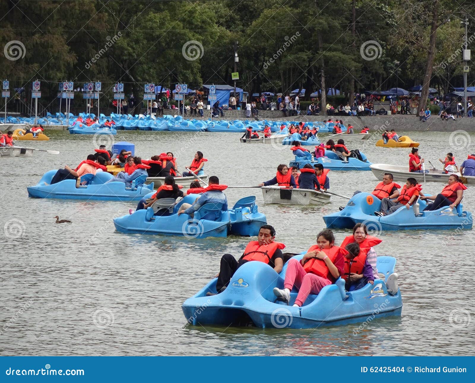 Paddle Boats in Mexico City Editorial Stock Image Image of boating