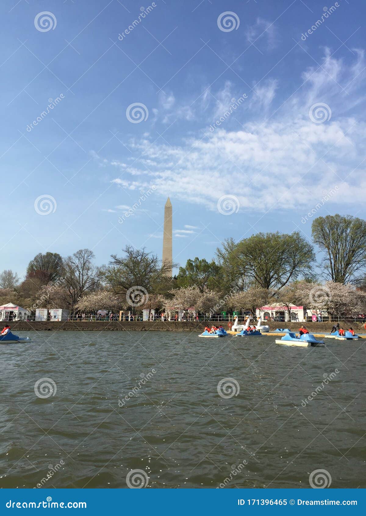 Paddle boats stock image. Image of memorial, tourist 171396465