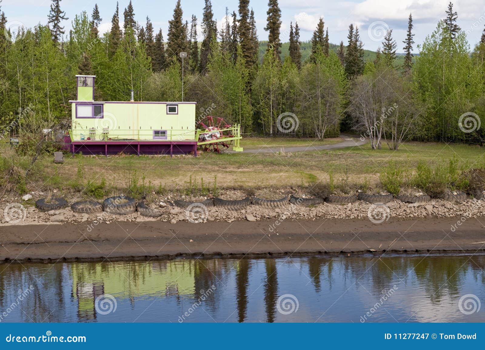 Paddle Steamer house stock image. Image of boat, customised 11277247