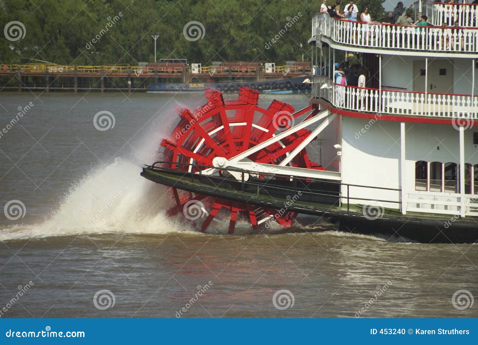 Paddle Steamer On The Mississippi Stock Photo - Image: 453240