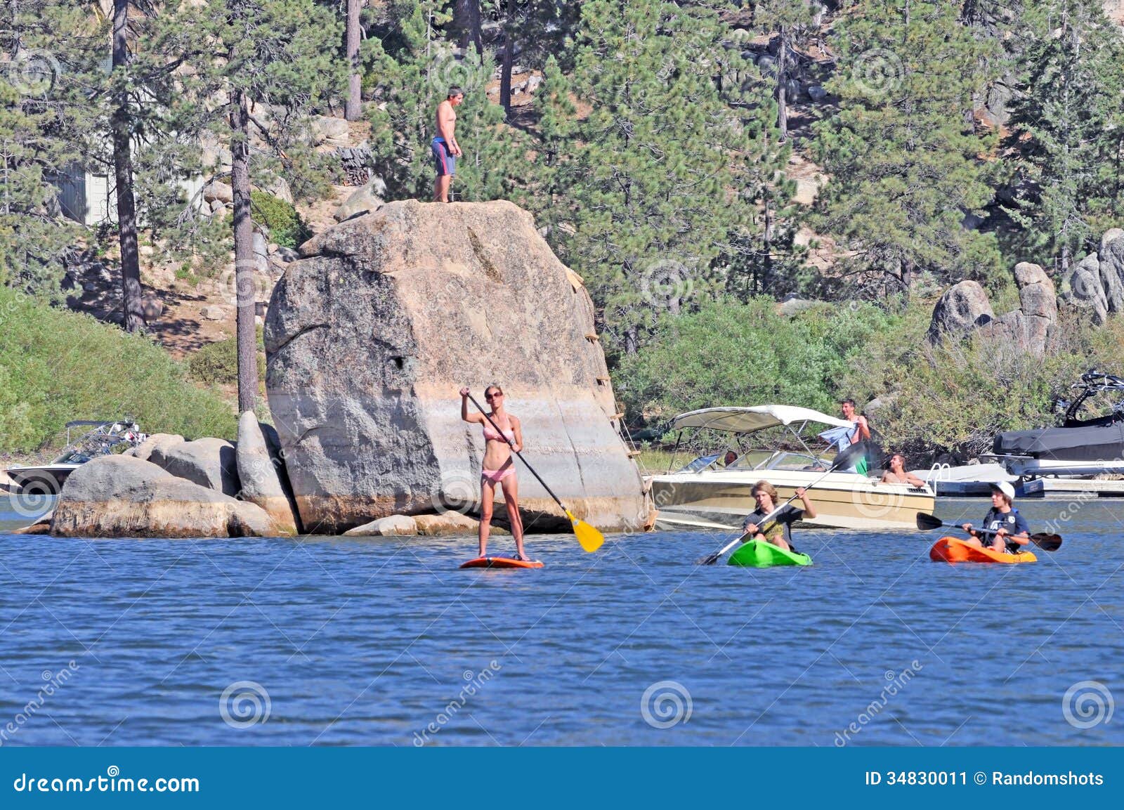 Paddleboarding &amp; Kayaking editorial photo. Image of ...