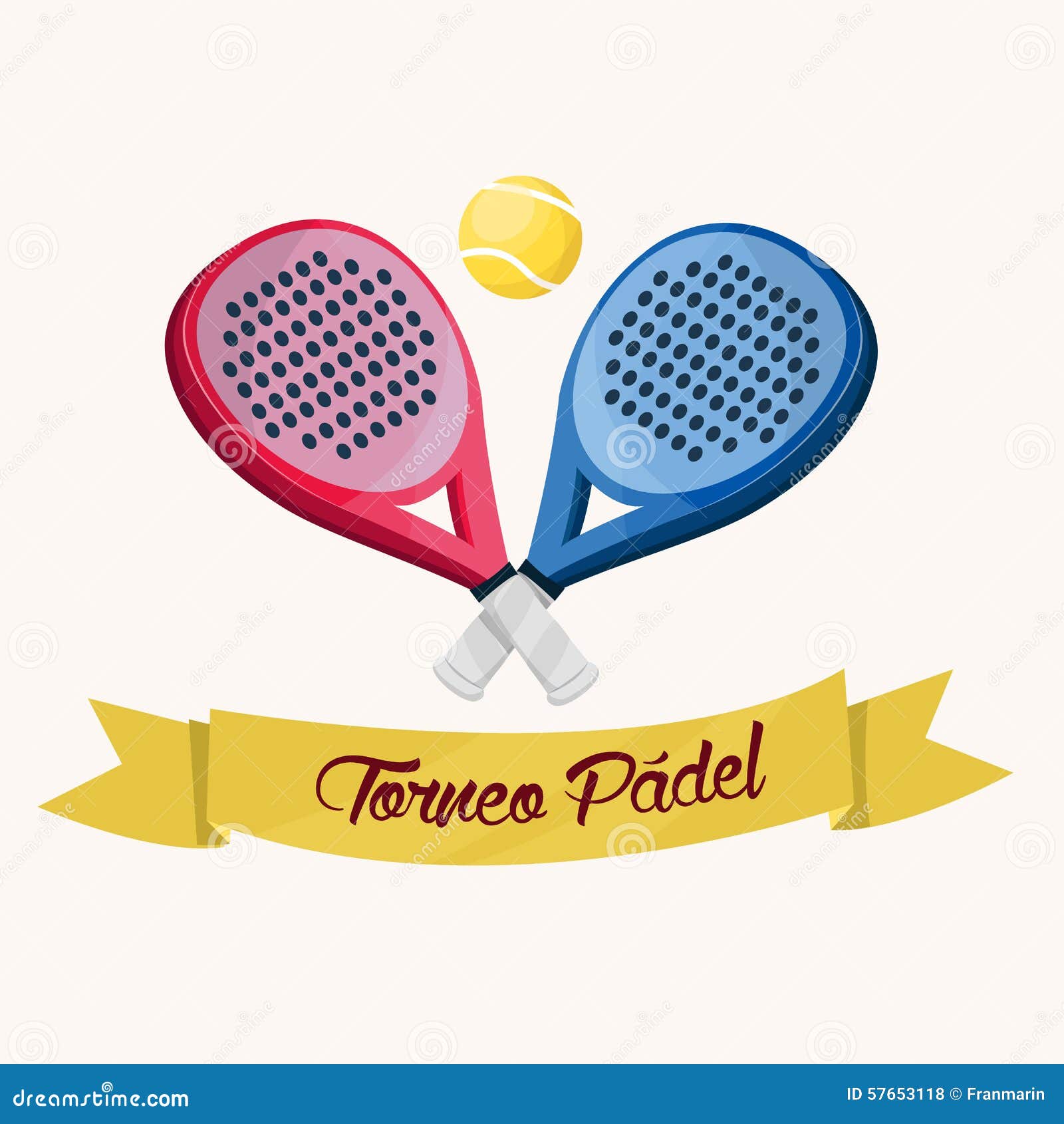 Raqueta de padel Stock Vector