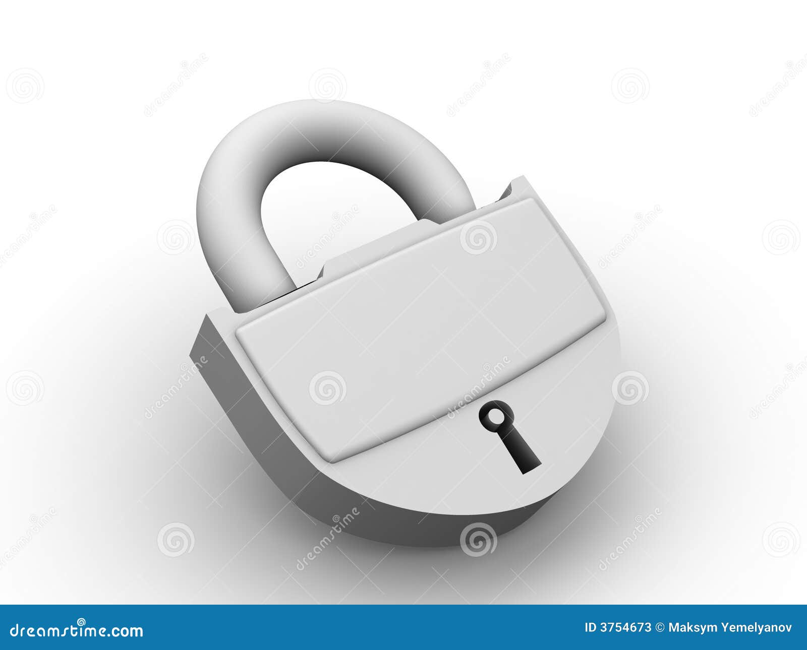 Padlock stock illustration. Illustration of locking, ideas 3754673