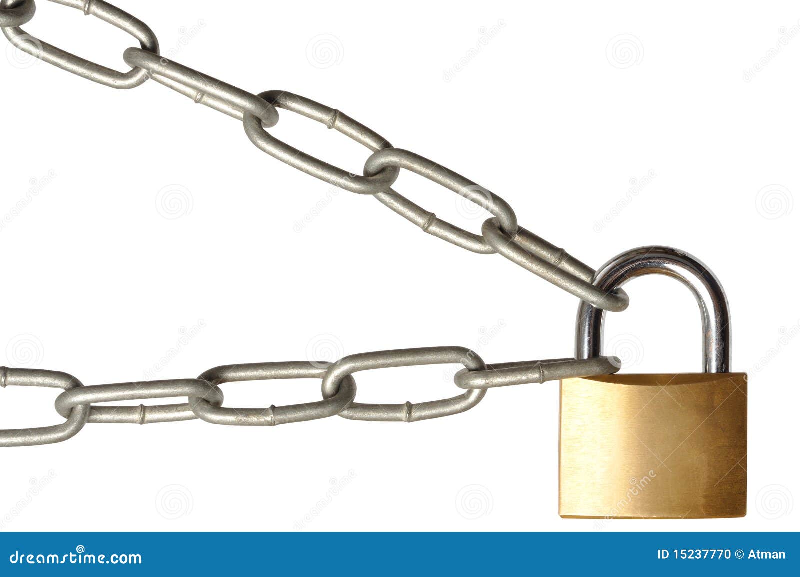 Padlock and Chain stock photo. Image of chain, closed 15237770