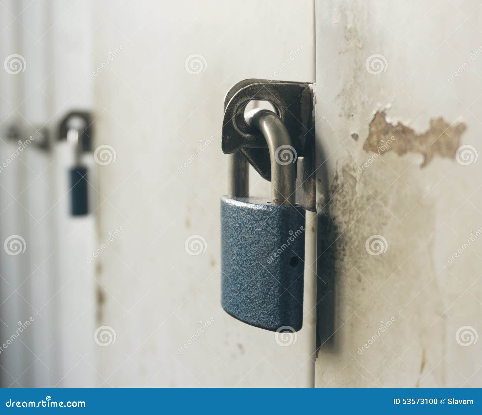 Padlock stock photo. Image of aged, guard, grunge, closet 53573100