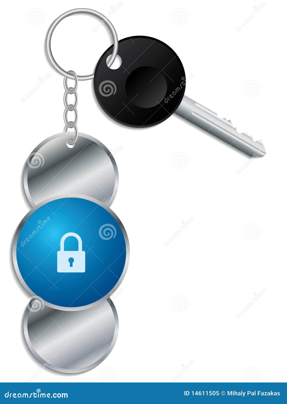 Padlock design keyholder stock vector. Illustration of attention 14611505