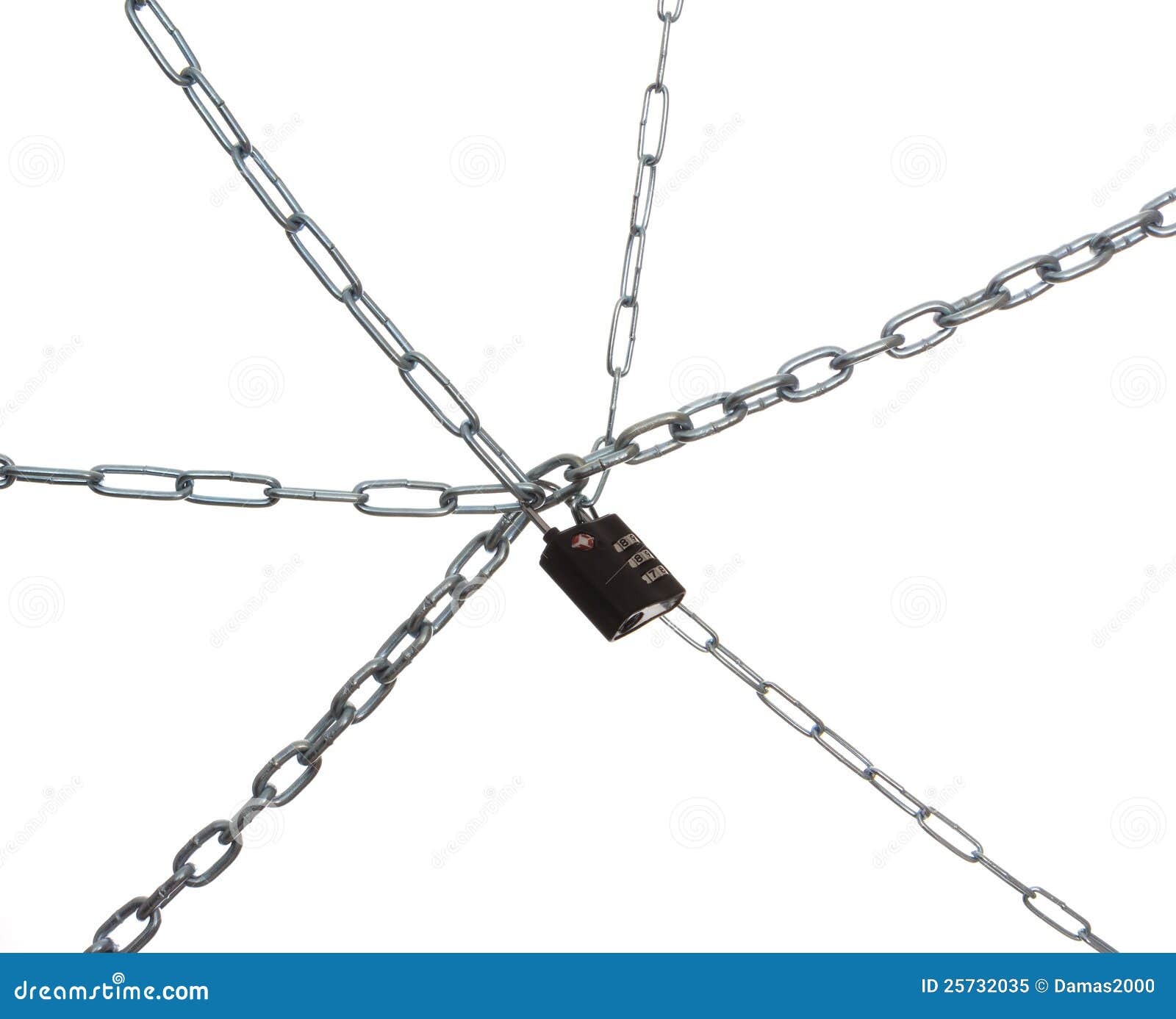 Padlock and Different Chains Stock Image Image of black, padlock