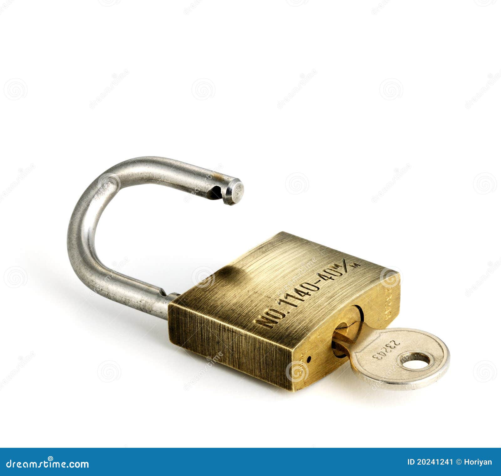 Padlock and key stock image. Image of brass, steel, idea 20241241