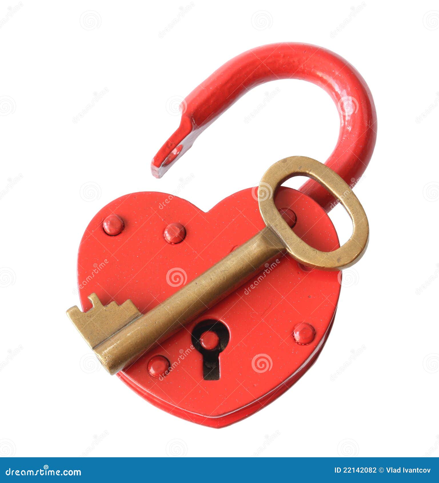 Padlock and key. stock photo. Image of white, design 22142082