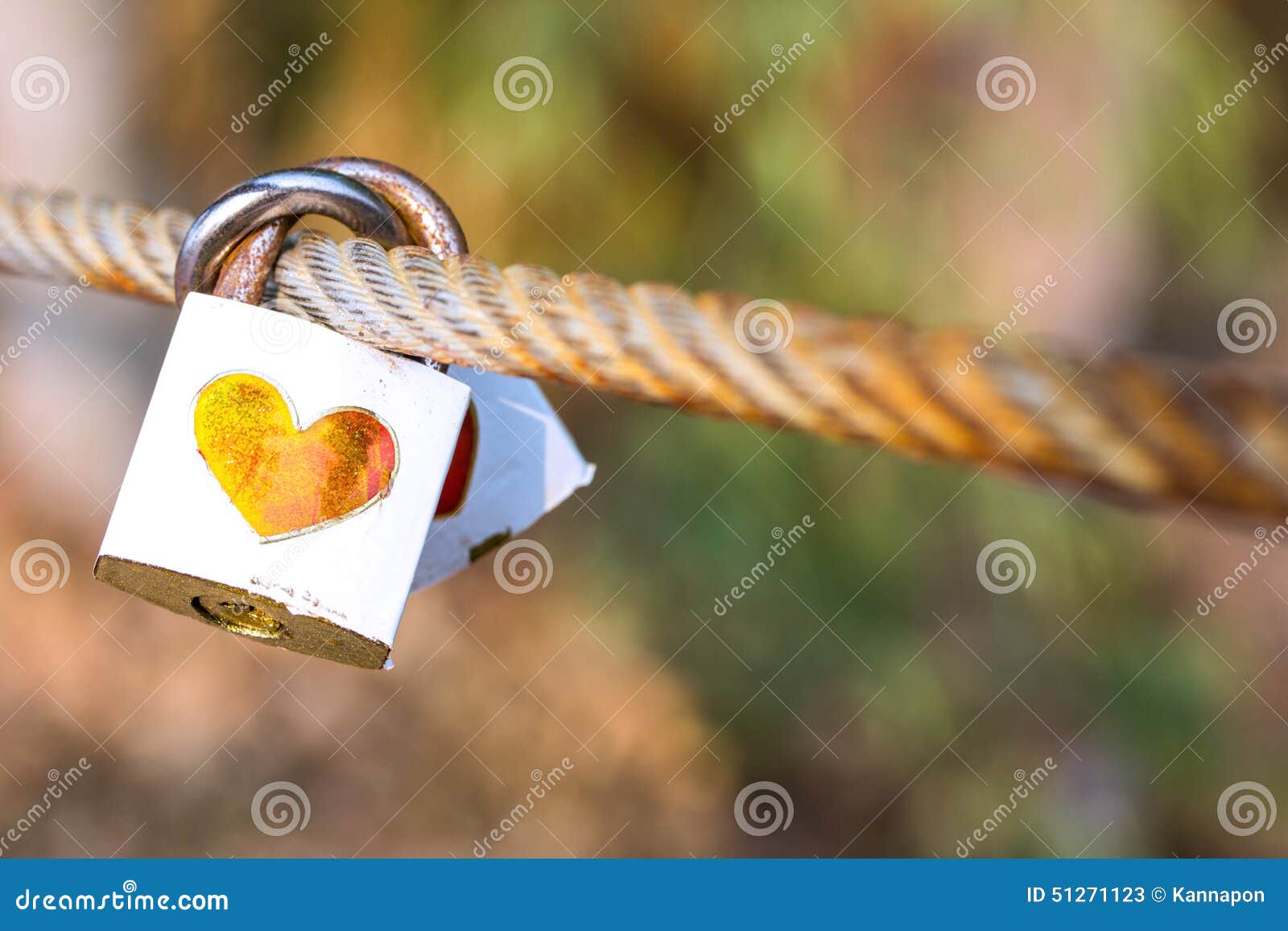 Padlock for Love the Closed White Padlock with Heart Stock Image
