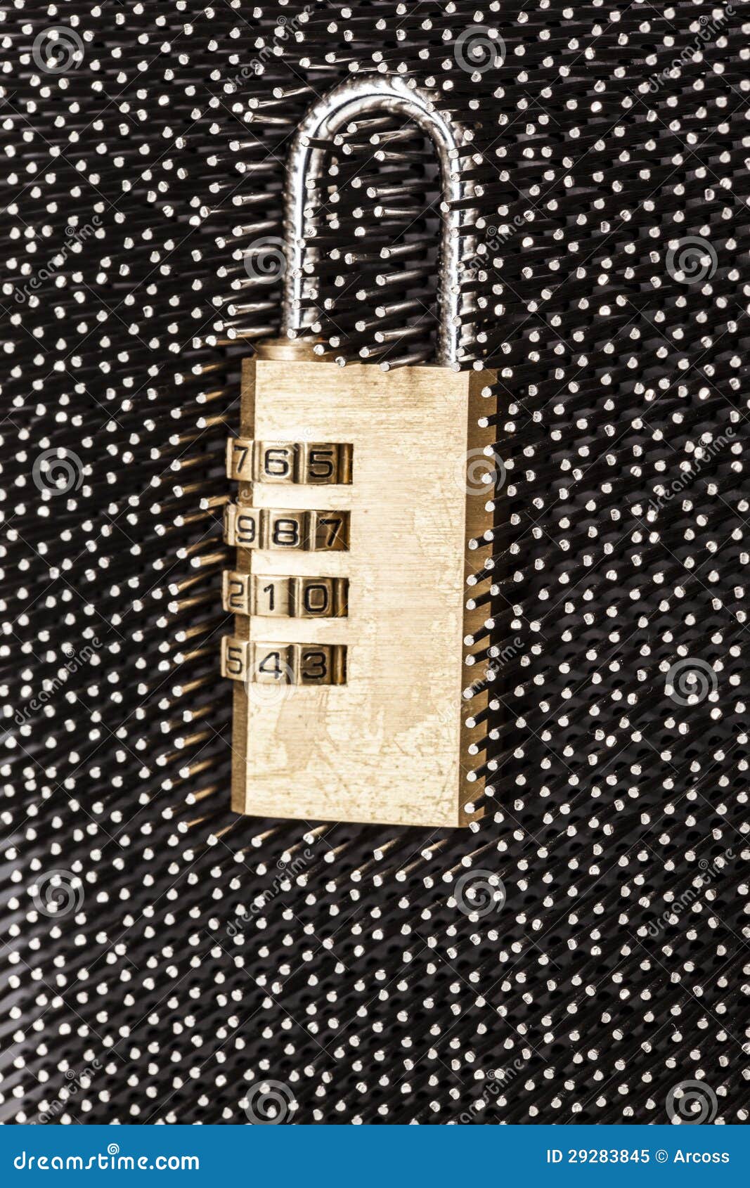 Padlock protection concept with pin