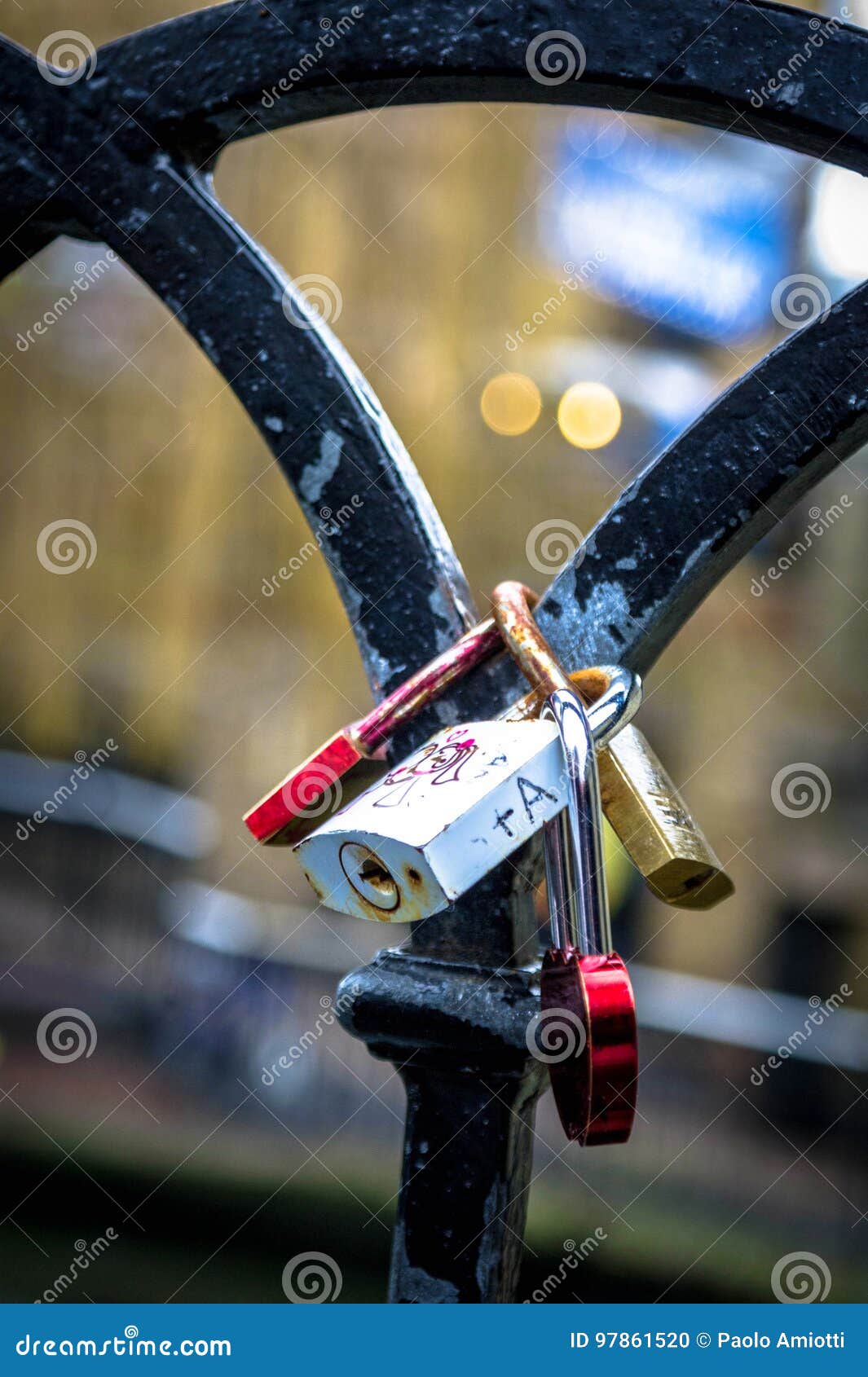 Padlocks stock photo. Image of love, london, padlock 97861520