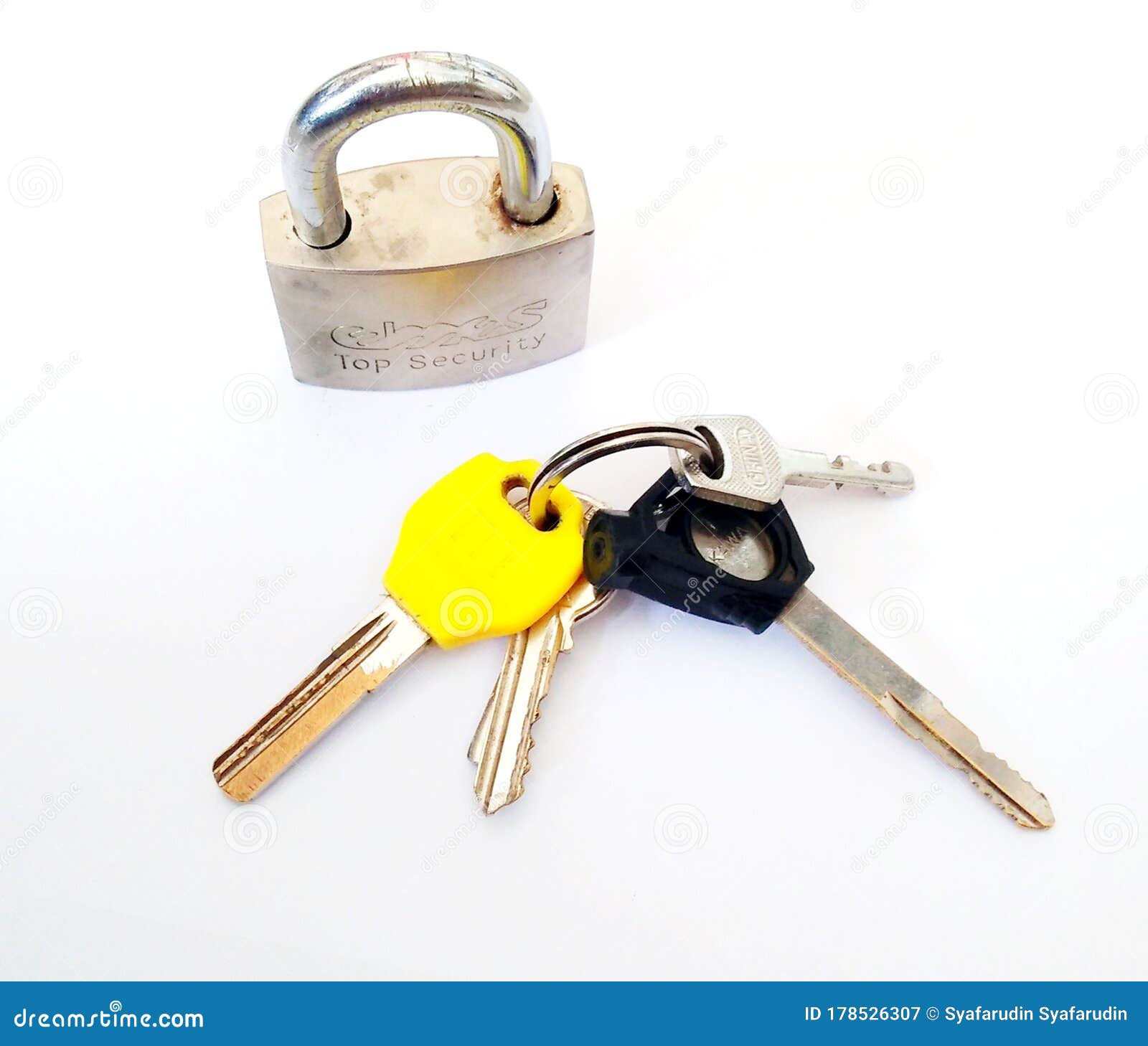 Padlocks and Keys with a Different Look and Angle Stock Image Image