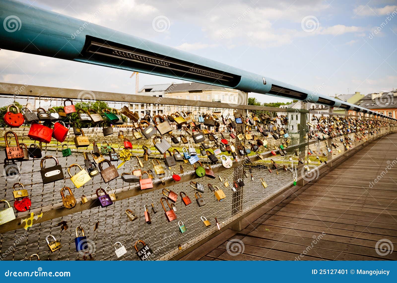 padlocks of love footbridge