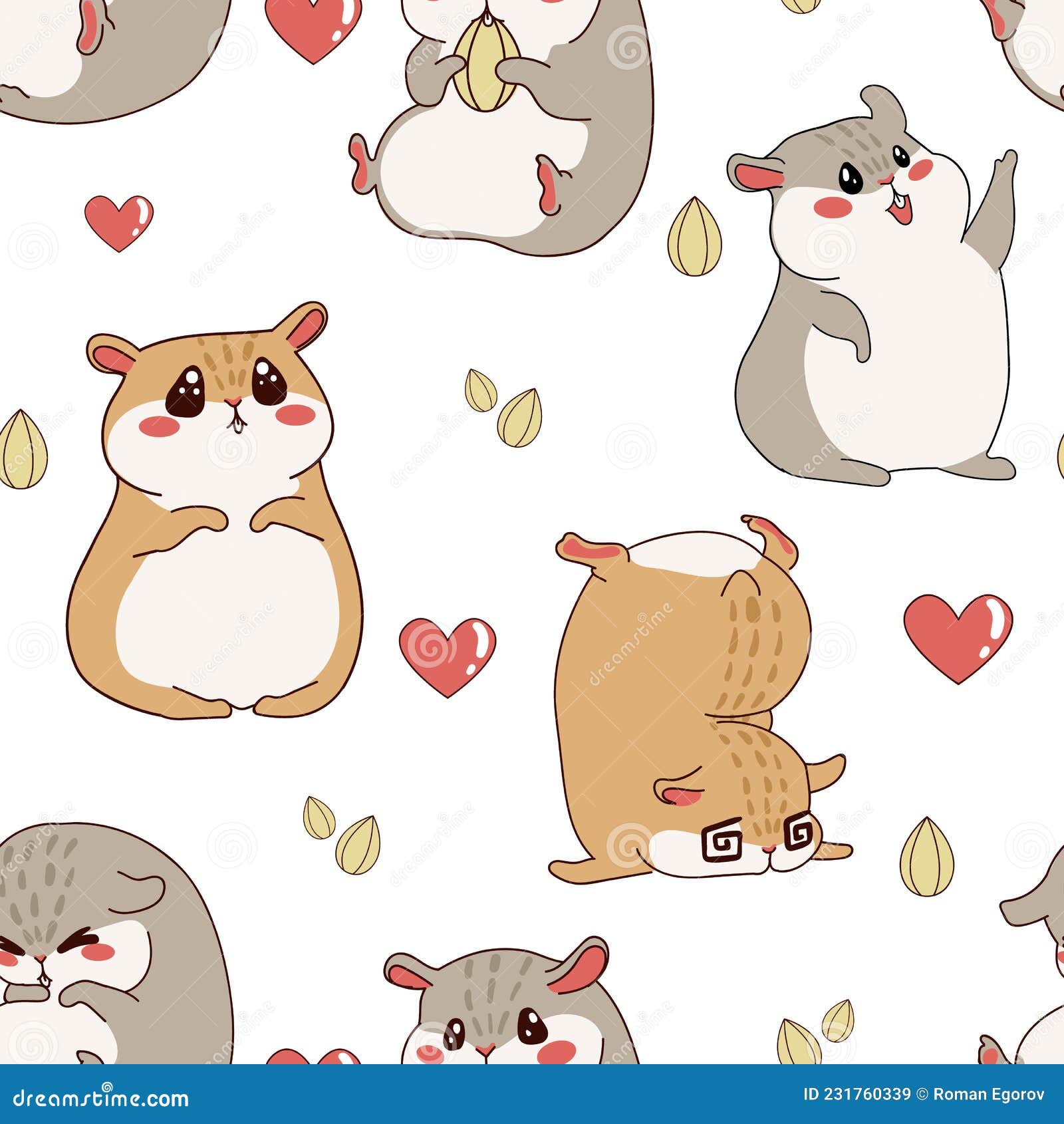 Fundo Desenho De Hamster De Desenho Animado Fácil E Fofo Fundo