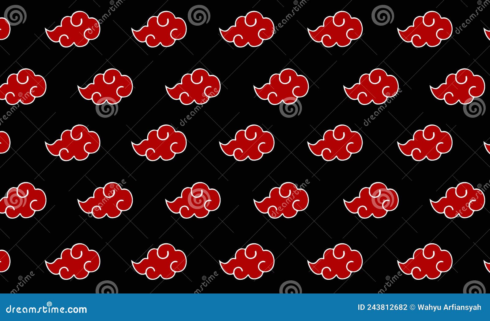 Vermelho e preto Naruto Akatshi terno logotipo, akatsuki, nuvens, naruto,  HD papel de parede