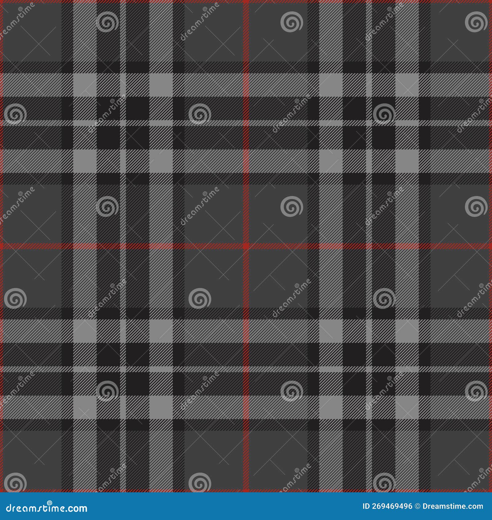 Textura sem costura de vetor xadrez padrão azul na caixa