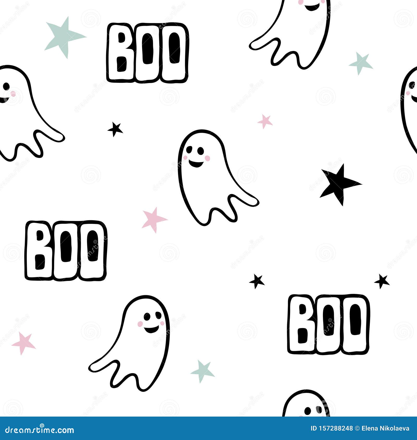 Impressão em tela, arte de parede, desenho de Halloween Boo Ghost