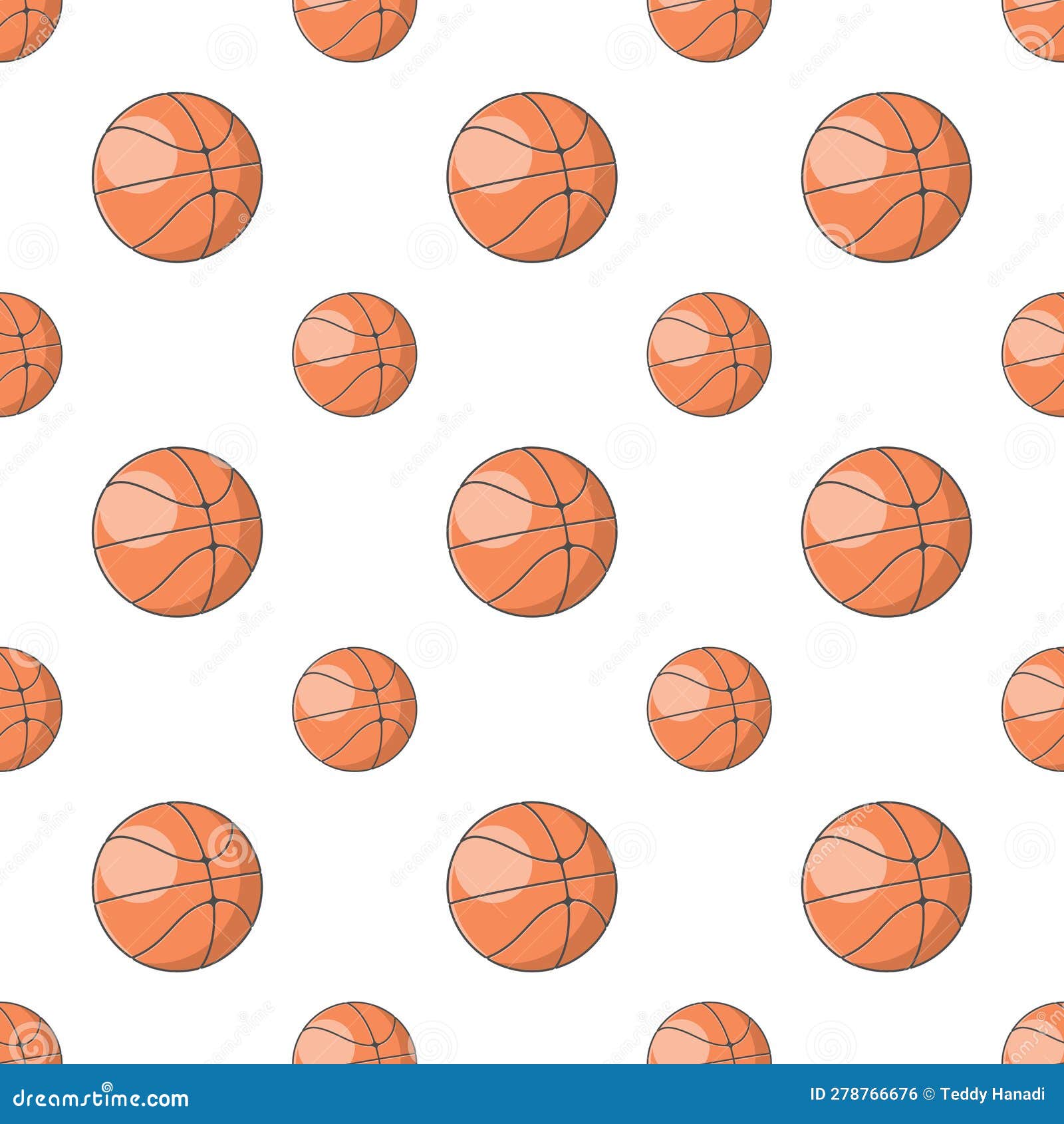 Fundo padrão de bolas de basquete