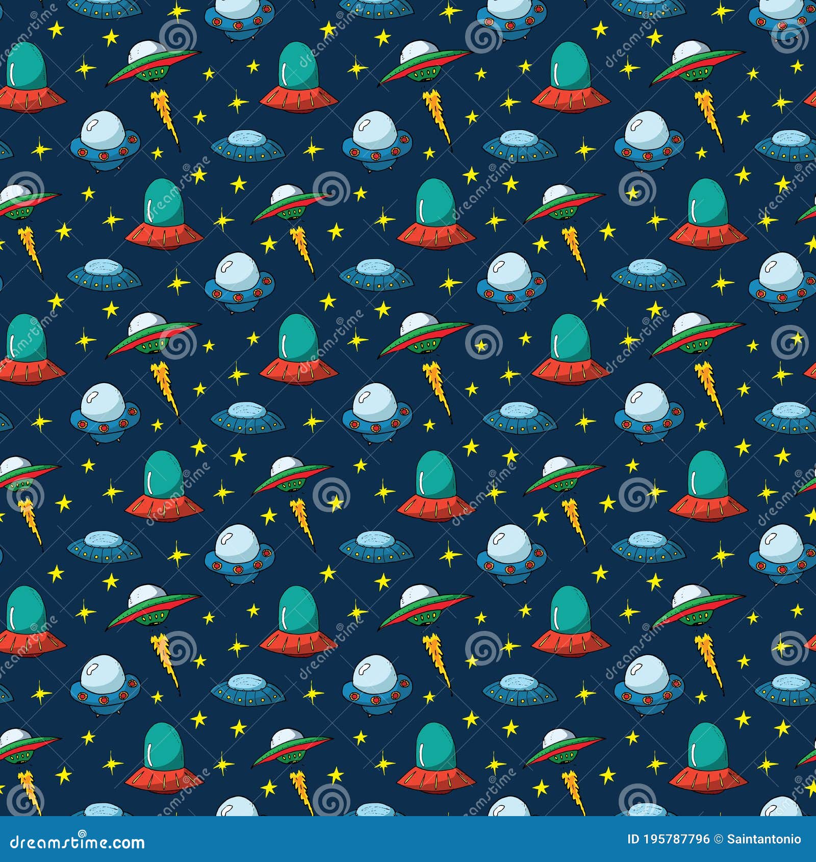 Padrão Uniforme De Ufo E Aliens. Desenho De Naves Espaciais Bonitas.  Ilustração Do Vetor De Desenho Desenhado à Mão Ilustração do Vetor -  Ilustração de estrela, tecnologia: 195787436