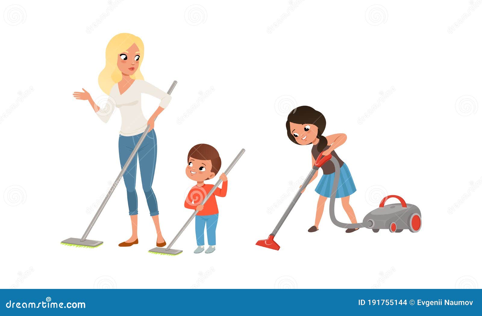 Padres Felices Y Niños Haciendo Juntos Trabajo Doméstico, Ponen a Mamá Y Niños Limpiando Y Quitando El Estilo De Dibujos Animados Ilustración del Vector - Ilustración de ayuda, historieta: 191755144 Padres Felices Y Niños Haciendo Juntos Trabajo Doméstico, Ponen a Mamá Y Niños Limpiando Y Quitando El Estilo De Dibujos Animados Ilustración del Vector - Ilustración de ayuda, historieta: 191755144