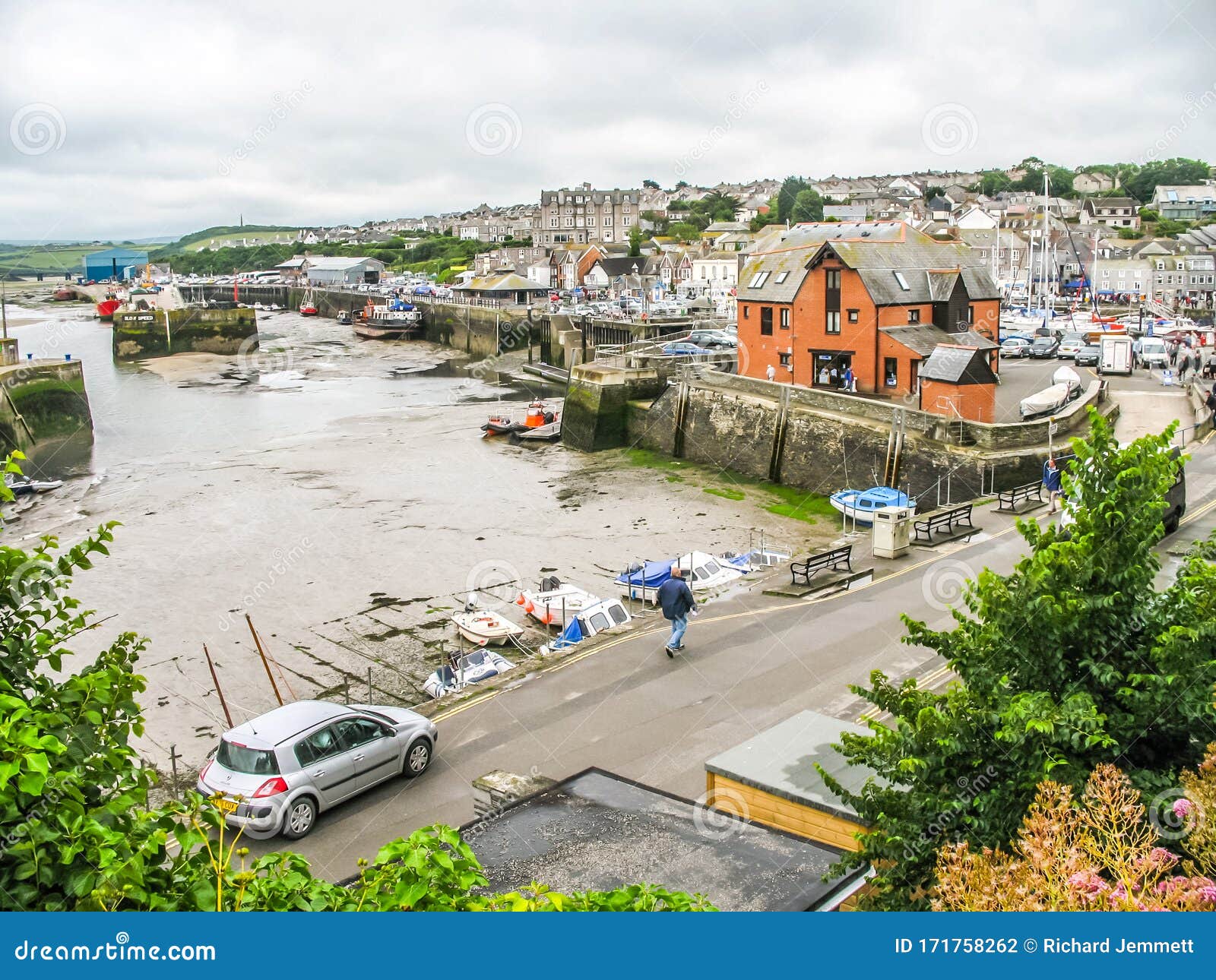 Padstow, Cornwall, England July 3 2012. View of Harbour Editorial