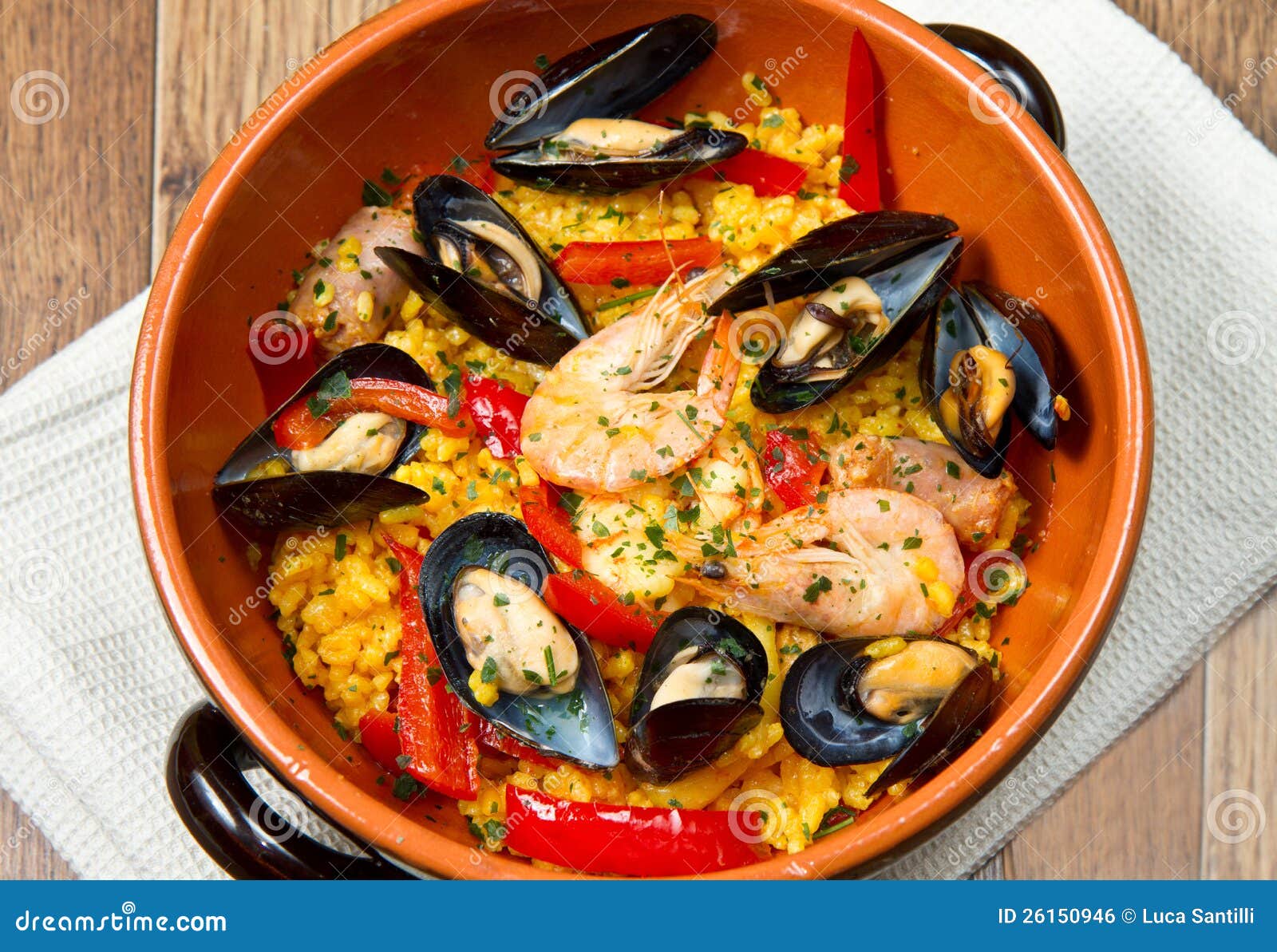 Paella stock photo. Image of saffron, shellfish, holiday 26150946