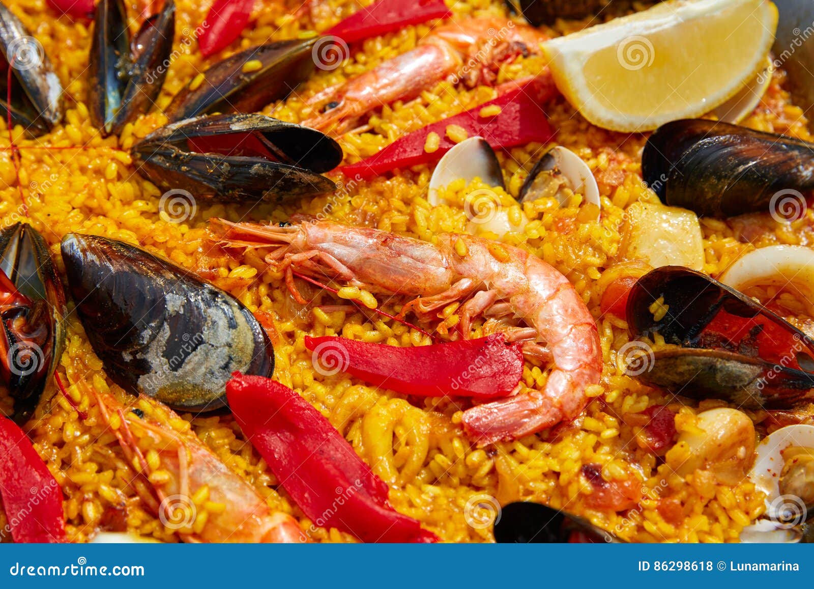 Paella De Fruits De Mer De Recette De L Espagne Valence Photo