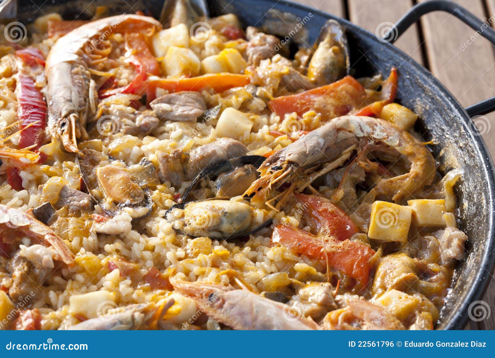 Paella rice stock photo. Image of food, fire, beef, cooked 22561796